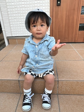 ru&koさん（キッズ・80cm）の春コーディネート