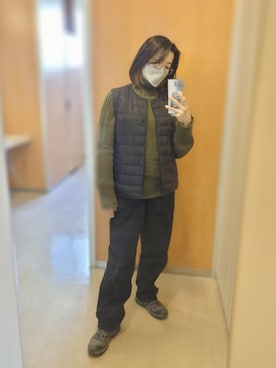 「AIMABLE（エマーブル）のアイテム」を使った、あごさん（レディース・155cm）の冬コーディネート