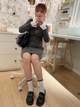 「アイテム（ワンピース/ドレス）」を使った、asuka0202さん（レディース・160cm・30代）の秋コーディネート