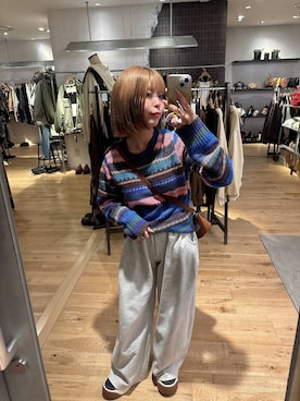 「アイテム（スウェットパンツ）」を使った、ぎちこ(Jeanasis)さん（レディース・145cm）の秋コーディネート