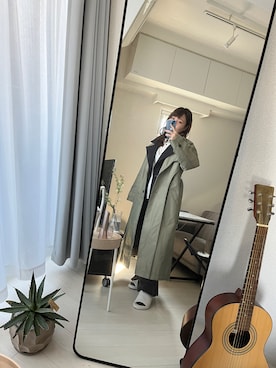 「UNITED TOKYO（ユナイテッドトウキョウ）のアイテム（その他アウター）」を使った、 Emiさん（レディース・151cm）の春コーディネート