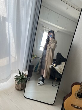 「JUSGLITTY（ジャスグリッティー）のアイテム（スカート）」を使った、 Emiさん（レディース・151cm）の春コーディネート