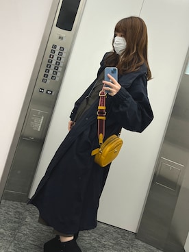 「NANO universe（ナノユニバース）のアイテム（ナイロンジャケット）」を使った、 Emiさん（レディース・151cm）の冬コーディネート