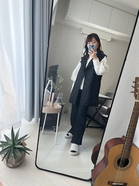 「UNITED TOKYO（ユナイテッドトウキョウ）のアイテム（その他アウター）」を使った、 Emiさん（レディース・151cm）の春コーディネート