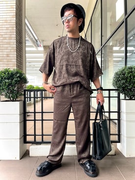 「アイテム（トートバッグ）」を使った、KNさん（メンズ・170cm）の夏コーディネート