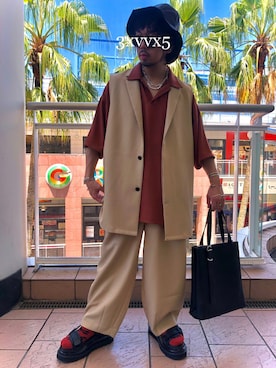 KNさん（メンズ・170cm）の夏コーディネート