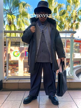 「HARE（ハレ）のアイテム（その他アウター）」を使った、KNさん（メンズ・170cm）の冬コーディネート