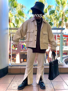 「HARE（ハレ）のアイテム（その他アウター）」を使った、KNさん（メンズ・170cm）の秋コーディネート