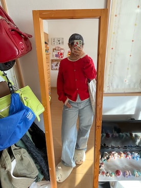 「アイテム（キャップ）」を使った、陽香さん（レディース・153cm・20代）の秋コーディネート