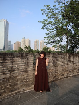 「green label relaxing（グリーンレーベルリラクシング）のアイテム（ワンピース）」を使った、soshieiさん（レディース・158cm）の春コーディネート