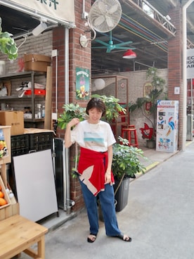 「LARUTA（ラルータ）のアイテム」を使った、soshieiさん（レディース・158cm）の春コーディネート