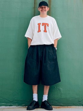 「sillage」｜「アイテム（帽子）」を使った、RYAN Zさん（メンズ・176cm）の秋コーディネート