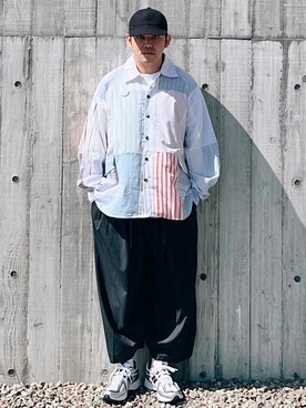 「sillage」｜「アイテム（帽子）」を使った、RYAN Zさん（メンズ・176cm）の秋コーディネート