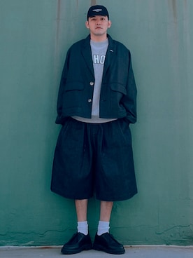 「Sillage（シアージ）のアイテム（ジャケット/アウター）」を使った、RYAN Zさん（メンズ・176cm）の冬コーディネート