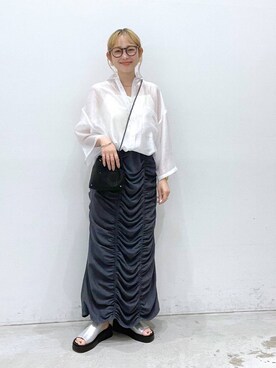「キャミソール」｜chamiさん（レディース・154cm）の夏コーディネート