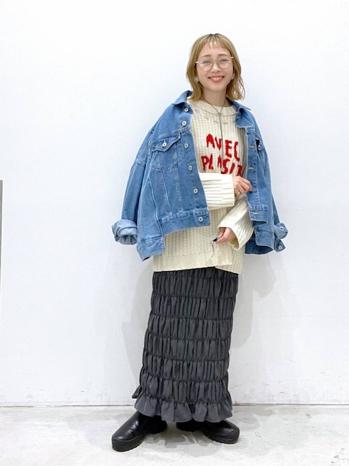 セール】無地シャーリングスカート2 147554（スカート）｜LEPSIM