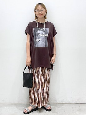 「アイテム（ママ＆ベビー）」を使った、chamiさん（レディース・154cm）の夏コーディネート