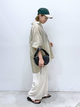 「LEPSIM（レプシィム）のアイテム」を使った、chamiさん（レディース・154cm）の夏コーディネート