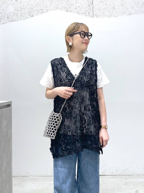 'ㅅ'м ɪ﻿ ʜ ο'ㅅ'ページ LEPSIM（レプシィム）の「ニュアンス柄レーシーベスト 242836