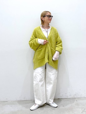 「クリスマス」｜「アイテム（バレエシューズ）」を使った、chamiさん（レディース・154cm）の冬コーディネート