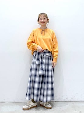 chamiさん（レディース・154cm）の春コーディネート