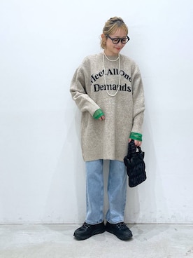 「リラックス」｜chamiさん（レディース・154cm）の冬コーディネート