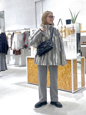 「LEPSIM（レプシィム）のアイテム（ブルゾン）」を使った、chamiさん（レディース・154cm）の秋コーディネート