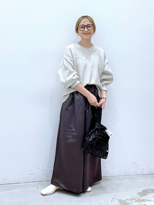 個々で売ります セール】レザーライクワイドパンツ 133645（その他パンツ
