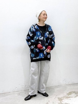 「低身長_LEPSIM」｜「アイテム（ニットキャップ/ビーニー）」を使った、chamiさん（レディース・154cm）の秋コーディネート