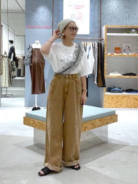 「LEPSIM（レプシィム）のアイテム（PC・スマホグッズ/家電）」を使った、chamiさん（レディース・154cm）の夏コーディネート