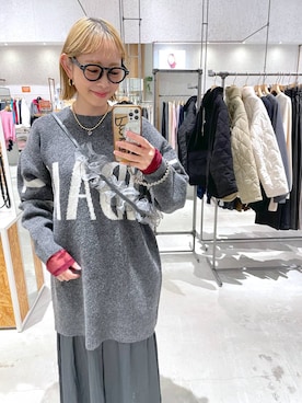 「LEPSIM（レプシィム）のアイテム（PC・スマホグッズ/家電）」を使った、chamiさん（レディース・154cm）の冬コーディネート