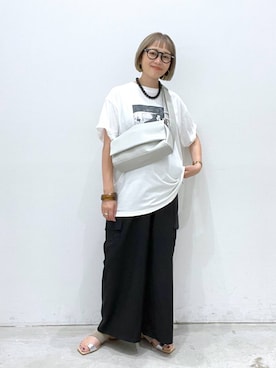 「LEPSIM（レプシィム）のアイテム」を使った、chamiさん（レディース・154cm）の夏コーディネート