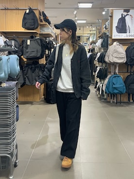 「メンズライクコーデ」｜「アイテム（キャップ）」を使った、TOTO_fredyさん（レディース・164cm）の秋コーディネート