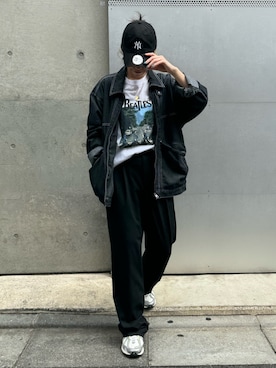 「GOOD ROCK SPEED（グッドロックスピード）の【GOOD ROCK SPEED/グッドロックスピード】別注ロンT バンド バンT（Tシャツ/カットソー）」を使った、TOTO_fredyさん（レディース・164cm）の秋コーディネート