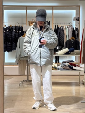 「アウターコーデ」｜「アイテム（スウェットパンツ）」を使った、TOTO_fredyさん（レディース・164cm）の秋コーディネート