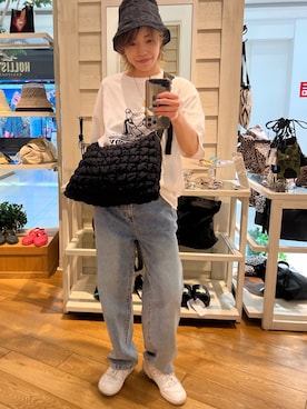 「コーディネート」｜「アイテム（帽子）」を使った、TOTO_fredyさん（レディース・164cm）の夏コーディネート