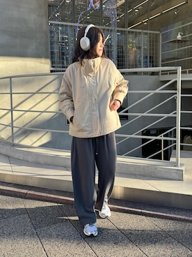 「fredy emue（フレディエミュ）のアイテム（ブルゾン）」を使った、TOTO_fredyさん（レディース・164cm）の冬コーディネート