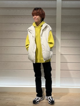 「ベストコーデ」｜「アイテム（パーカー）」を使った、TOTO_fredyさん（レディース・164cm）の冬コーディネート
