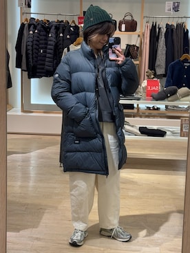 「冬コーデ、スニーカーコーデ」｜「アイテム（その他パンツ）」を使った、TOTO_fredyさん（レディース・164cm）の冬コーディネート