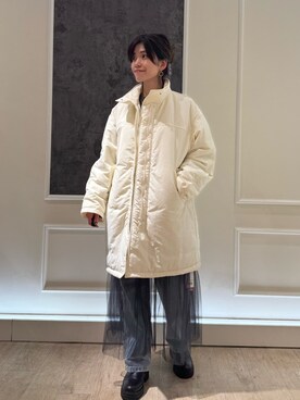 「fredy emue（フレディエミュ）のアイテム（モッズコート）」を使った、TOTO_fredyさん（レディース・164cm）の冬コーディネート