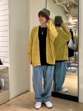 「ツータックパンツ」｜TOTO_fredyさん（レディース・164cm）の冬コーディネート