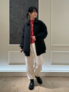 「コーディネート」｜「アイテム（ジャケット/アウター）」を使った、TOTO_fredyさん（レディース・164cm）の冬コーディネート