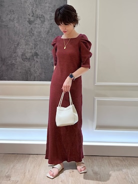 「おとなコーデ」｜「アイテム（ワンピース/ドレス）」を使った、TOTO_fredyさん（レディース・164cm）の夏コーディネート