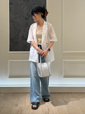 「大人カジュアルコーデ」｜「アイテム（ダウンジャケット/コート）」を使った、TOTO_fredyさん（レディース・164cm）の夏コーディネート