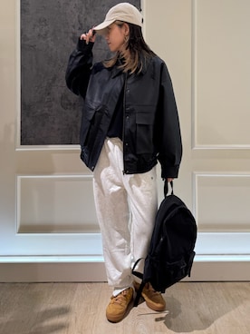 「GLOSTER（グロスター）のアイテム（ブルゾン）」を使った、TOTO_fredyさん（レディース・164cm）の秋コーディネート