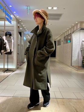 「fredy emue（フレディエミュ）のアイテム（その他アウター）」を使った、TOTO_fredyさん（レディース・164cm）の冬コーディネート