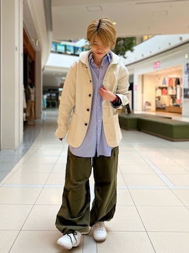 「メンズライクコーデ」｜「アイテム（ブルゾン）」を使った、TOTO_fredyさん（レディース・164cm）の春コーディネート