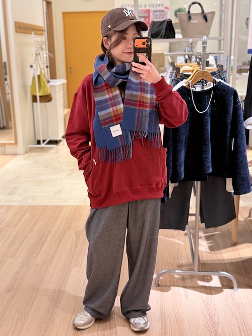 セール】【4サイズ展開】ソフトシャークスキン/チェックイージーパンツ