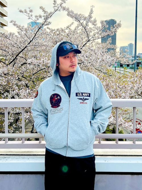 LONG SLEEVE ZIP PARKA DUST DEVILS / ロングスリーブ ジップアップ パーカー ダスト デビルス /AVIREX / アヴィレックス
