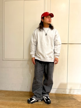 「AVIREX（アヴィレックス）のアイテム（アクセサリー）」を使った、RYOさん（メンズ・170cm）の冬コーディネート
